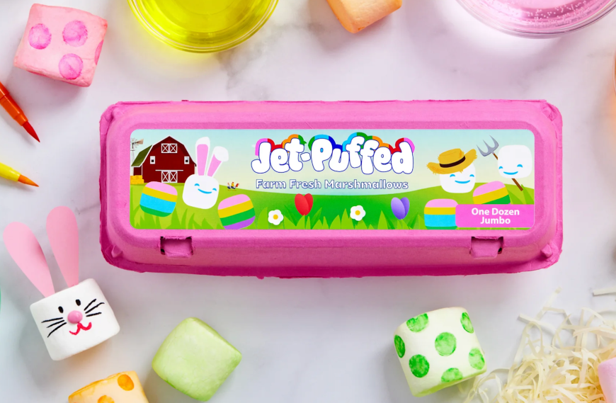Jet-Puffed Releases an Eggstremly Cheap Alternative To Egg Dying Kits